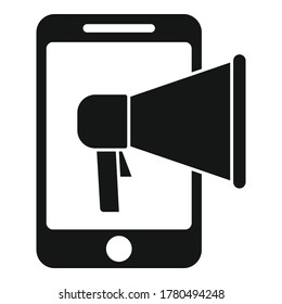 Smartphone remarketing icon. Simple illustration of smartphone remarketing vector icon for web design isolated on white background