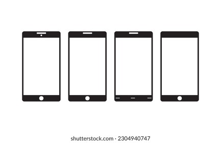 icono de llamada de smartphone, vector de icono de teléfono, icono de contacto con nosotros