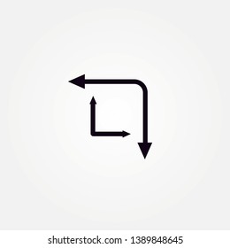smartphone rotation icon. Mobile rotate vector icon, phone rotation symbol. Modern, simple flat vector illustration for web site or mobile app