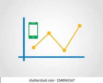 Smartphone Sales Fluctuate Graph