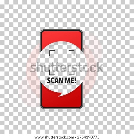 Smartphone scanning QR code for mobile payment and digital technology concept.