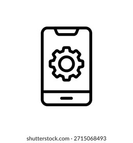 Pantalla de teléfono inteligente que muestra las Grandes Configuraciones Cog