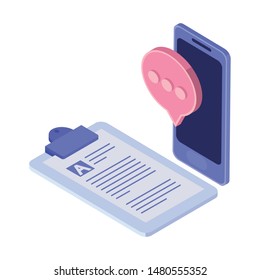 smartphone screen with email notifications