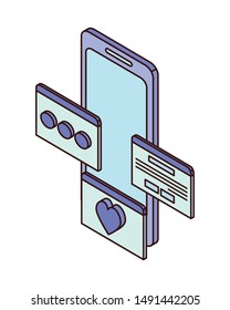 smartphone screen with email notifications