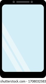 pantalla de teléfono inteligente en un estilo plano. comunicación remota, Internet, aplicaciones. 