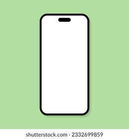 Smartphone screen icon vector for mockup. Mobile phone blank display concept