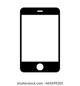 smartphone screen mobile phone  technology buttons display vector  isolated and flat illustration