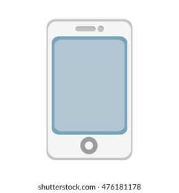 smartphone screen mobile phone  technology buttons display vector illustration