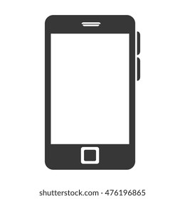 smartphone screen mobile phone  technology buttons display vector illustration