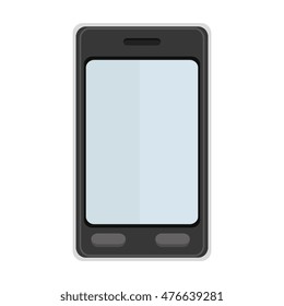 smartphone screen mobile phone  technology buttons display vector illustration