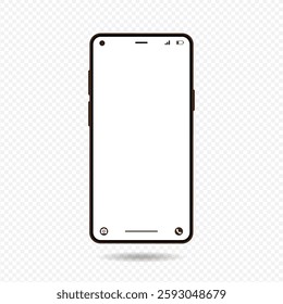 Smartphone Screen Mockup Design Of Vector
