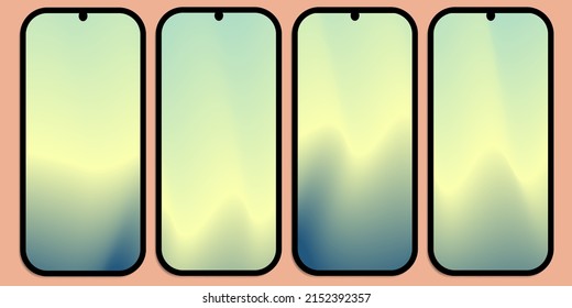 Smartphone screen mockup digital device vector illustration