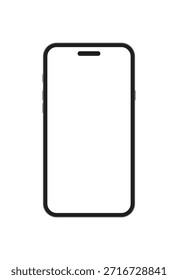 Ícone de maquete da tela do telefone celular moderno vetor da moldura