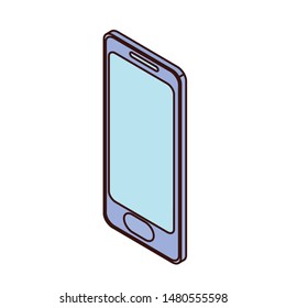 smartphone screen on white background