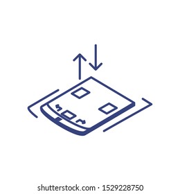 smartphone screen on white background vector illustration design
