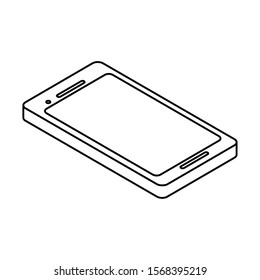 smartphone screen on white background vector illustration design