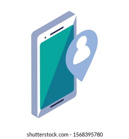 smartphone screen on white background vector illustration design
