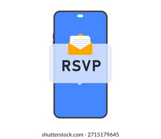 Pantalla de smartphone con notificación RSVP
