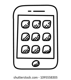 
Smartphone screen with ux app design
