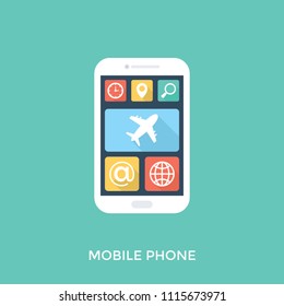 
Smartphone screen with ux app design
