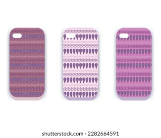 Smartphone seamless pattern cover protection Mobile phone case design smartphone case vector cover