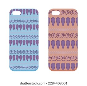 Smartphone seamless pattern cover protection Mobile phone case design smartphone case vector cover