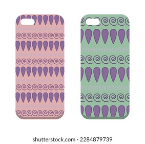 Smartphone seamless pattern cover protection Mobile phone case design smartphone case vector cover