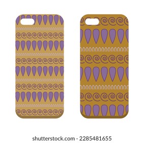 Smartphone seamless pattern cover protection Mobile phone case design smartphone case vector cover