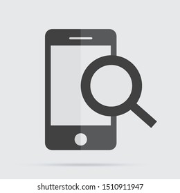 smartphone search icon illustration isolated vector sign symbol