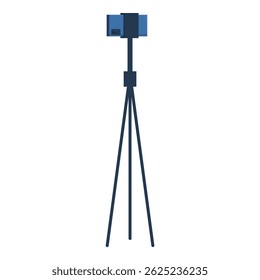 Smartphone is securely mounted on a tripod, ready to record high quality video footage