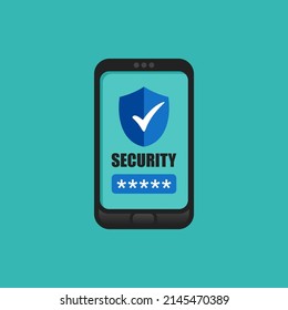 seguridad de smartphone, teléfono móvil, acceso, autenticación de usuario, inicio de sesión, tecnología de protección de contraseña