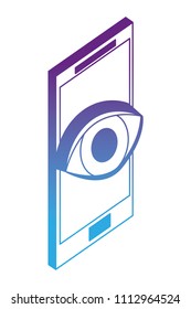 smartphone with security eye optical image