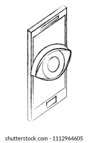 smartphone with security eye optical image