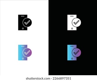 Smartphone-Sicherheitssymbol, mobiler Schutz, Vektorsymbol, editierbar
