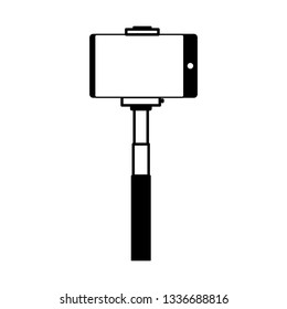 smartphone in selfie stick