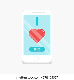 Smartphone send love