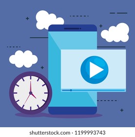 smartphone with seo icons