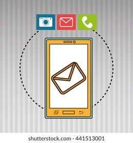 smartphone service design, vector illustration eps10 graphic 