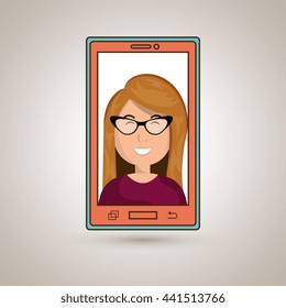 smartphone service design, vector illustration eps10 graphic 
