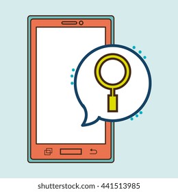 smartphone service design, vector illustration eps10 graphic 