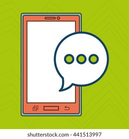 smartphone service design, vector illustration eps10 graphic 