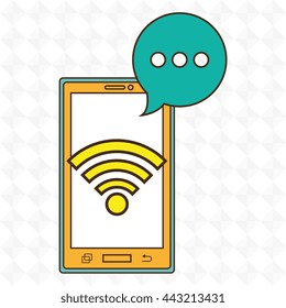 smartphone service design, vector illustration eps10 graphic 
