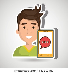 smartphone service design, vector illustration eps10 graphic 