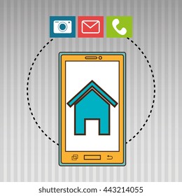 smartphone service design, vector illustration eps10 graphic 