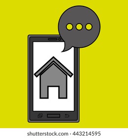 smartphone service design, vector illustration eps10 graphic 