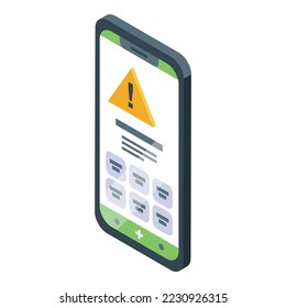 Smartphone service icon isometric vector. Call support. Customer center