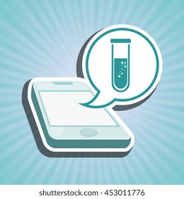 smartphone service medical icon isolated, vector illustration