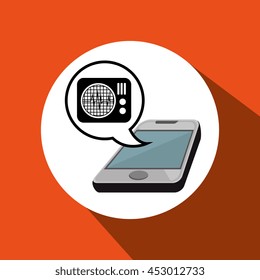 smartphone service medical icon isolated, vector illustration