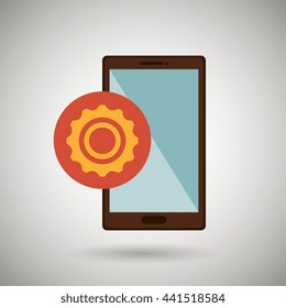 smartphone services  design, vector illustration eps10 graphic 