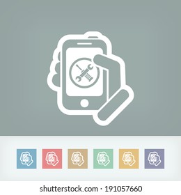 Smartphone setting icon